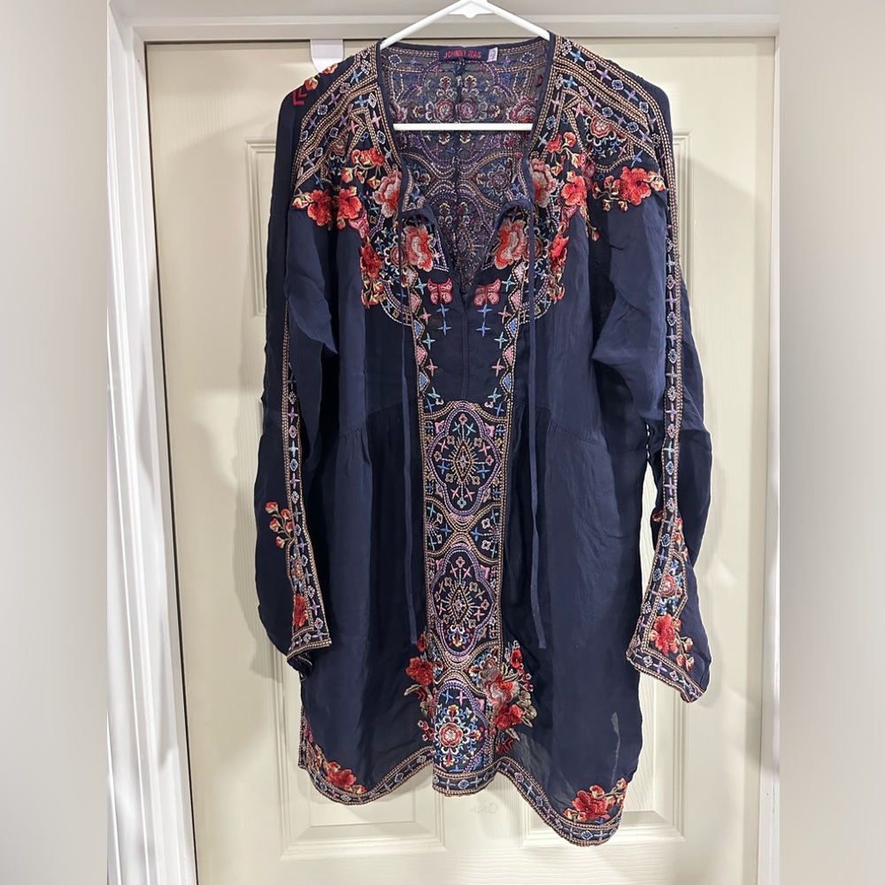 Johnny Was Knitted Top Size Large